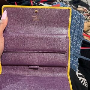 Yellow Louis Vuitton wallet